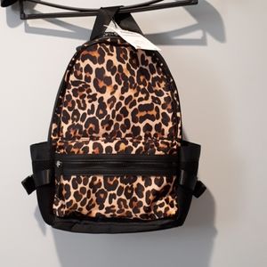 Zara leopard print Flap Backpack